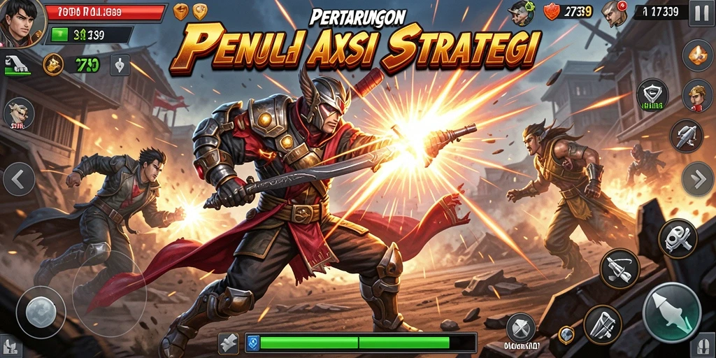 Screenshot gameplay yang menunjukkan pertarungan intens di <strong>2739</strong>.