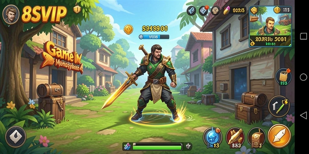 Tampilan gameplay menarik dari 8SVIP dengan karakter yang dinamis.