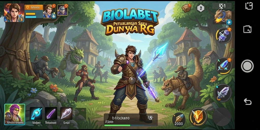 Tampilan gameplay menarik dari BIOLABET yang penuh aksi RPG.