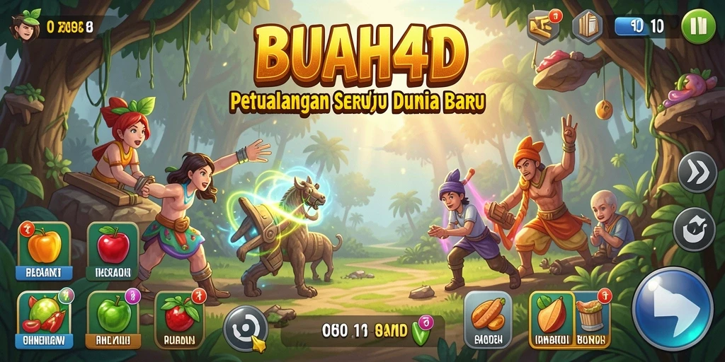 Tangkapan layar gameplay BUAH4D yang mendebarkan dan imersif.
