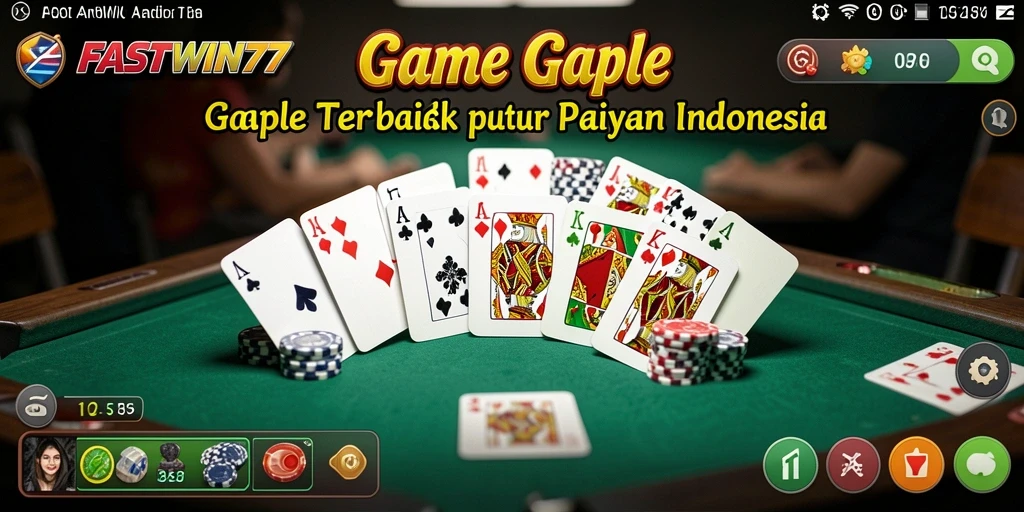 Tampilan seru gameplay Gaple di FASTWIN77.
