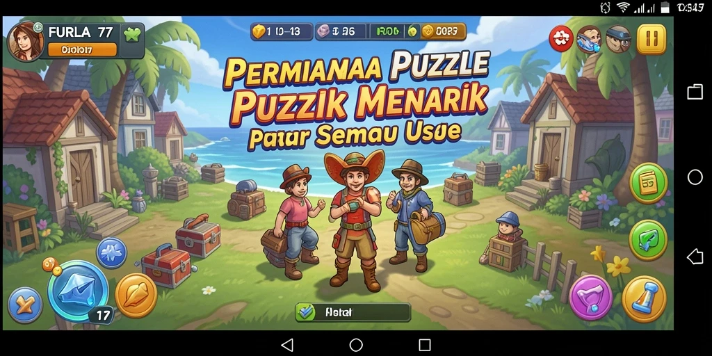 Tampilan gameplay FURLA77 yang menarik dan menantang.