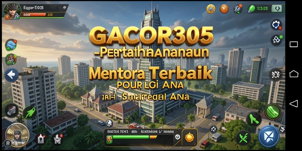 Tampilan gameplay GACOR305 yang strategis dalam pertahanan menara.