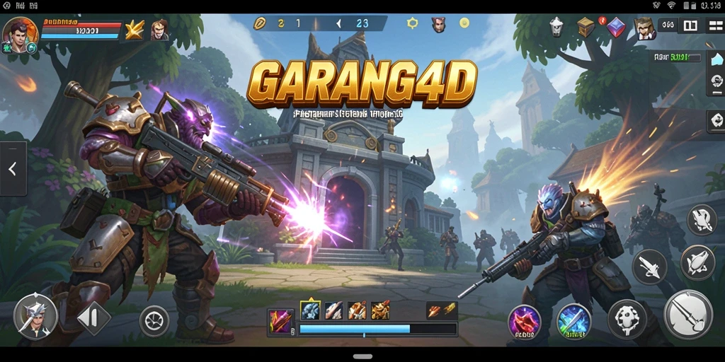 Tampilan gameplay epik dalam GARANG4D saat pertempuran berlangsung.