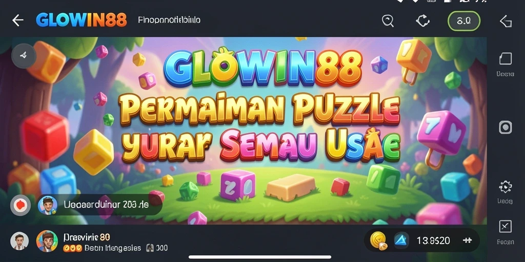 Tampilan gameplay seru dan menantang dari GLOWIN88.