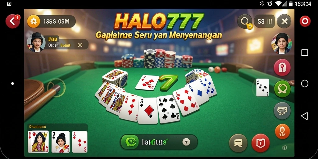 Tampilkan gameplay seru HALO777 dengan teman-teman di Gaple.