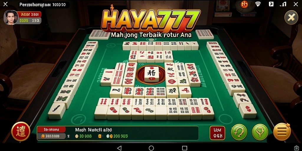 Gameplay seru Mahjong HAYA777 yang mengasyikkan dan menantang.