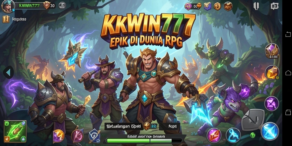 Menampilkan aksi pertempuran mendebarkan di dunia RPG KKWIN777.