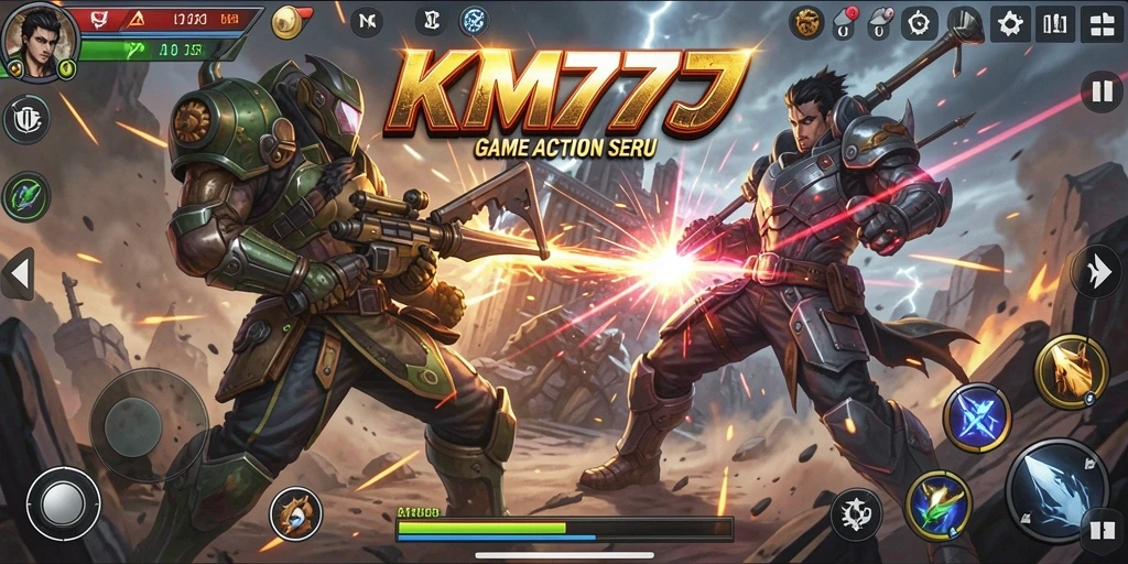Tampilkan gameplay action seru dari KM777 dengan pertarungan mendebarkan.