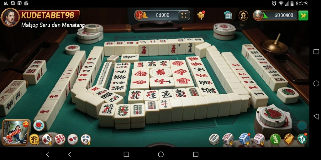 Tampilan menarik dari gameplay Mahjong KUDETABET98
