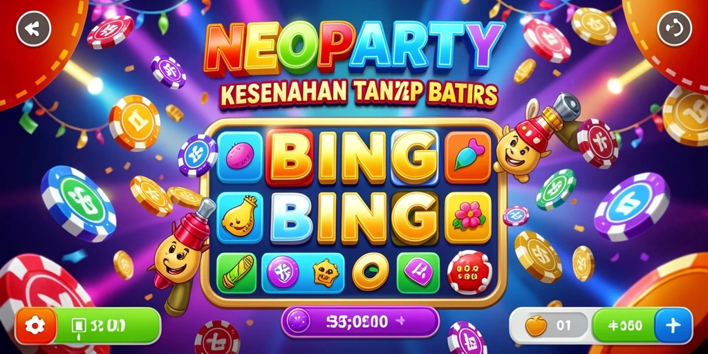 Screenshot gameplay NEOPARTY dengan suasana Bingo yang menyenangkan.