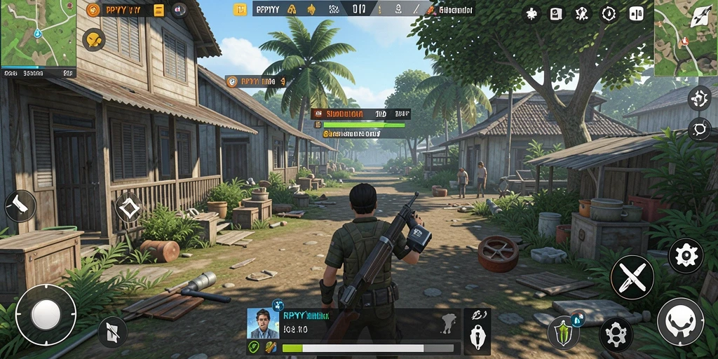 Gameplay RPYYY yang menarik dan dinamis ditampilkan dengan jelas.