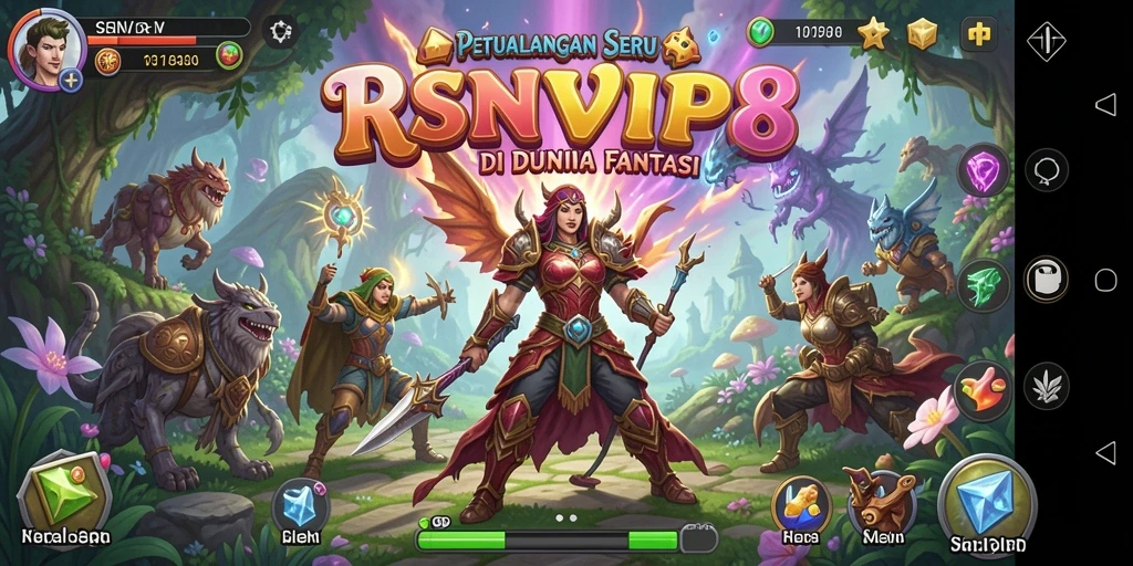 Screenshot gameplay RSNVIP8 menampilkan aksi seru di dunia petualangan.