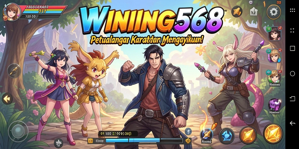 Tampilan gameplay yang menakjubkan dari WINNING568 dalam dunia anime